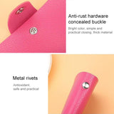 3 Pcs Upgraded Card Bag Transparent Business Card Holder With 12 Slots - Orange - Rear View