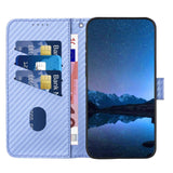 For Samsung Galaxy Z Fold4 5G Carbon Fiber Leather Phone Case With Lanyard - Dark Green - Extra Image