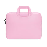Portable Air Permeable Handheld Sleeve for 13.3 Laptops - 34x25.5x2.5cm - Grey - Front View