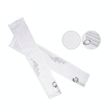 Breathable Golf Sunscreen Sleeve - Fluorescent Green - Grey - Front View