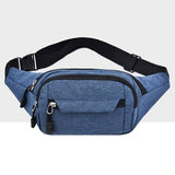 Waterproof Multi Pocket Chest Bag For Sports - Grey