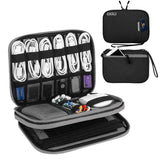 Portable Multi-functional Headphone Charger and Data Cable Storage Bag - 25 x 18 x 5cm - Grey