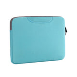 Portable Air Permeable Handheld Sleeve for Macbook Air / Pro and Laptops - 38x27.5x3.5cm 15.4 Inch - Grey - Top-Down View