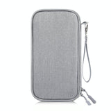 Clutch Bag For Passports Cards & Documents Grey