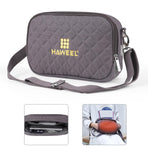 Small Messenger Bag With Tablet And Phone Warmer - Grey