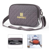Small Messenger Bag With Tablet And Phone Warmer - Grey - Extra Image