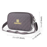 Small Messenger Bag With Tablet And Phone Warmer - Grey