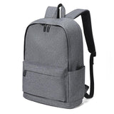 Multifunctional Oxford Laptop Backpack - Cxs-7301 - Grey - Front View