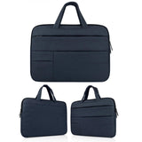 15.6 Inch Laptop Tablet Bag with Multiple Pockets and Soft Oxford Cloth Handle - Grey