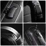Carbon Fiber Anti Theft Waterproof Crossbody Chest Bag For Men & Women 34 X 18 X 10Cm - Grey - 45-Degree Angle