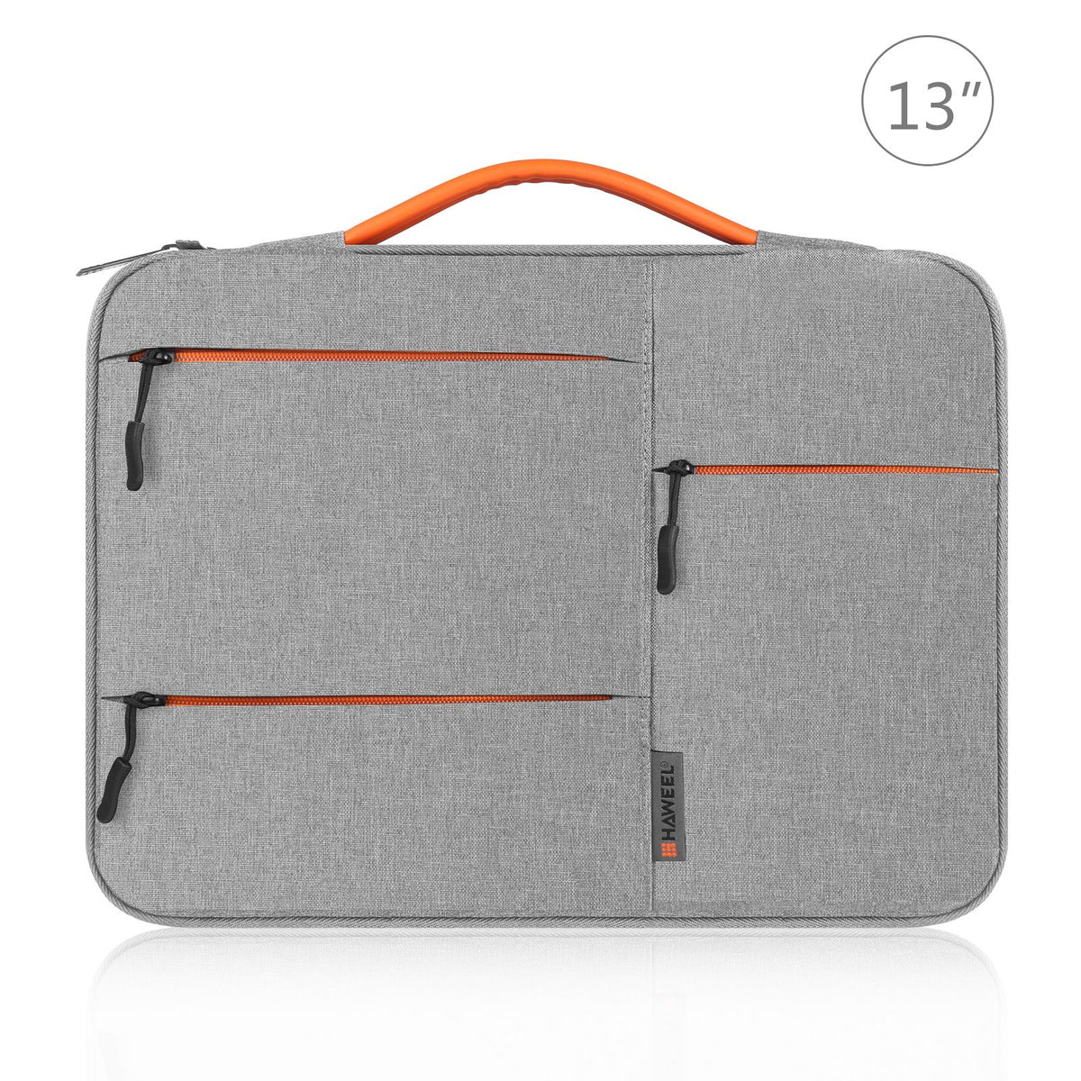 13 Laptop Sleeve Case for Macbook Samsung Thinkpad Sony Dell Alienware Chuwi Asus Hp -13.5 Inch Zipper Briefcase Handbag - Grey