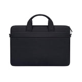 Portable Laptop Tablet Bag - 15.4 Inch Double Side Pockets Soft Handle Oxford Cloth - Grey - Top-Down View