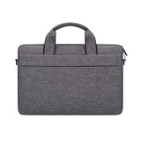 Portable Laptop Tablet Bag - 15.4 Inch Double Side Pockets Soft Handle Oxford Cloth - Grey