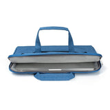15.4 Inch Laptop Bag - Portable one Shoulder Zipper for Macbook Samsung Sony Dell Alienware Chuwi Asus Hp - Grey - Close-Up Angle