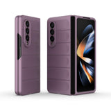 For Samsung Galaxy Z Fold4 5G Foldable Shockproof Phone Case with Magic Shield - Slim Design - Purple - Front View