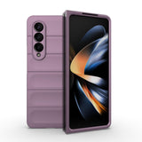 For Samsung Galaxy Z Fold4 5G Foldable Shockproof Phone Case with Magic Shield - Slim Design - Purple