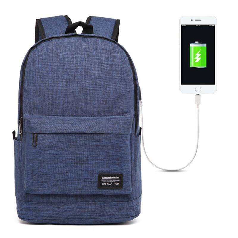 Multi-function Laptop Backpack with Usb Port - Fits 15.6 Devices - Oxford Cloth - 45x31x16cm - Grey