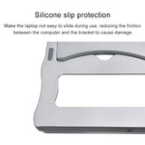 Portable Aluminum Laptop Stand - Simple & Stylish - Grey - 45-Degree Angle