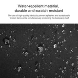 Multifunctional Fabric Oxford Laptop Backpack - Grey - Rear View