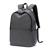 Multifunctional Fabric Oxford Laptop Backpack - Grey - Extra Image