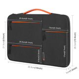 14-15 Inch Laptop Sleeve Briefcase For Macbook Samsung Thinkpad Sony Dell Alienware Chuwi Asus Hp - Grey - Side View