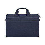 Portable Laptop Tablet Bag - 15.6 Inch Double Side Pockets Soft Handle Oxford Cloth - Deep Space Gray - Grey - Top-Down View