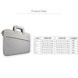 Portable Laptop Tablet Bag - 15.6 Inch Double Side Pockets Soft Handle Oxford Cloth - Deep Space Gray - Grey - Extra Image