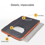 Stylish Laptop Handbag for Macbook & More - Polyester & Nylon - Grey