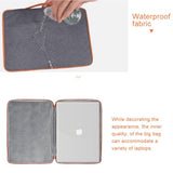 Stylish Laptop Handbag for Macbook & More - Polyester & Nylon - Grey - Extra Image
