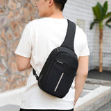 Portable Anti Theft Chest Bag With Usb Charging For Outdoor Sports Men / Women - Grey - Extra Image