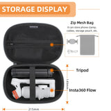 Compact Storage Bag for Insta360 Flow Zhiyun and Feiyu - Rear View