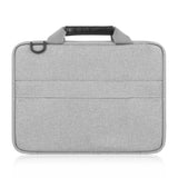 Convertible Laptop Bag for Macbook Thinkpad Asus Hp - Grey - Top-Down View