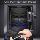 Outdoor Anti-Theft Waterproof Shoulder Bag With Usb Port - Large Capacity - Close-Up Angle