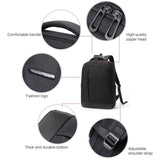 Multifunctional Oxford Laptop Backpack - Cxs-610 - Light Grey - Side View