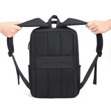Multifunctional Oxford Laptop Backpack - Cxs-611 - Light Grey - Top-Down View