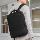 Multifunctional Oxford Laptop Backpack - Cxs-611 - Light Grey - Low Angle