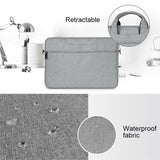 13.3 Inch Hidden Portable Strap One-shoulder Handbag - Waterproof Oxford Cloth - Light Grey