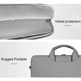 13.3 Inch Hidden Portable Strap One-shoulder Handbag - Waterproof Oxford Cloth - Light Grey