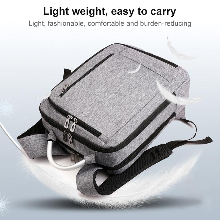 Multifunctional Oxford Laptop Backpack - Cxs-620 - Light Grey