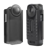 Transparent Black Sunnylife Lens Screen Protector for Insta360 X4 - Front View