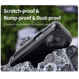 Transparent Black Sunnylife Camera Cover for Insta360 X4 with Integrated Lens Screen Protection - Low Angle