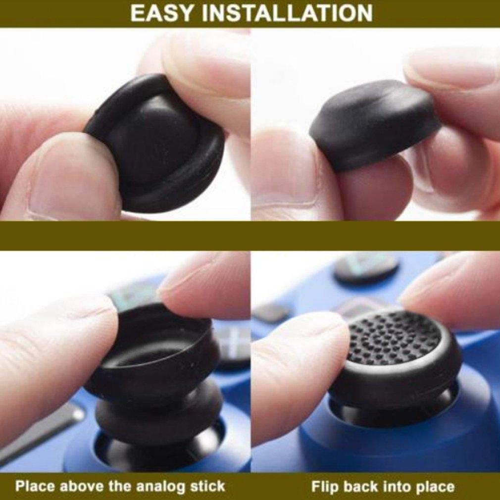 20 Silicone Gamepad Caps for Ps5 / Ps4 / Ps3 / Xbox one / 360 / Pro / Series x / s - Gray