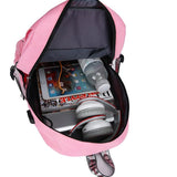 Anti-theft Usb Backpack for Sports and Leisure - Purple