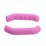 Non-slip Silicone Handbrake Covers for Xiaomi Mijia M365 Electric Scooter 2 Pcs - Pink - Front View