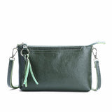 Large Capacity Tassel Shoulder Bag For Women - Ink Green