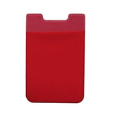 Lycra Phone Card Holder Stretch Back Sticker Wallet For Cards Bus Pass Bank Fits Most Phones - Purple - Extra Image