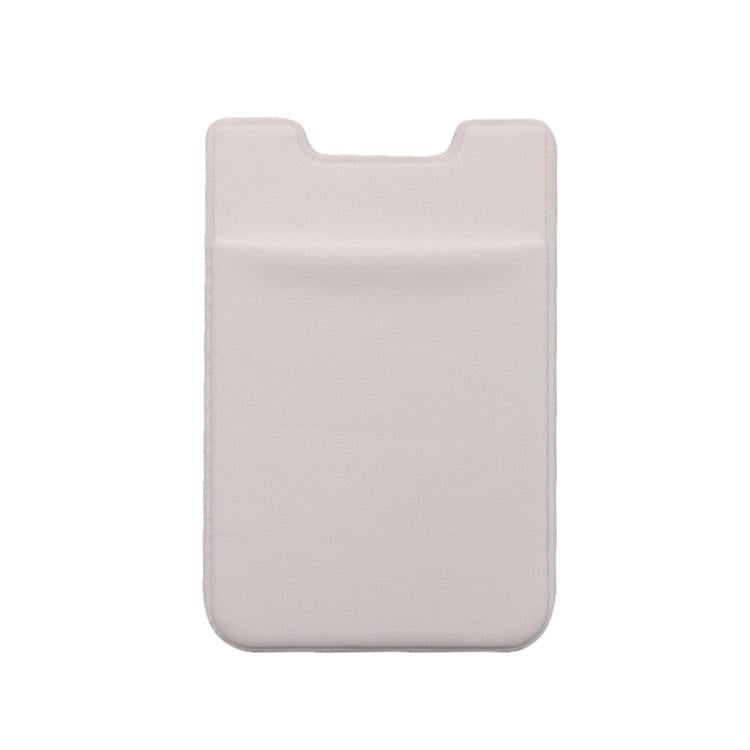 Lycra Phone Card Holder Stretch Back Sticker Wallet For Cards Bus Pass Bank Fits Most Phones - Purple
