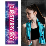 Quick Drying Cooling Towel For Outdoor Sports 100 X 30Cm - Blue Feather