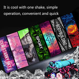 Quick Drying Cooling Towel For Outdoor Sports 100 X 30Cm - Blue Feather