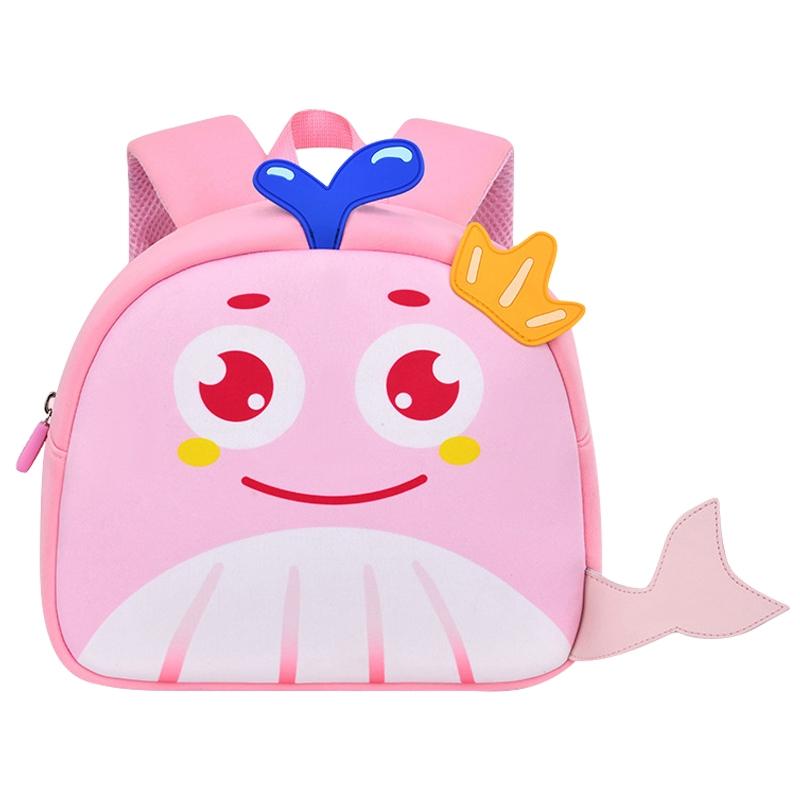 Kids' Anti-lost School Bag - Secure & Stylish - Blue Whale Medium
